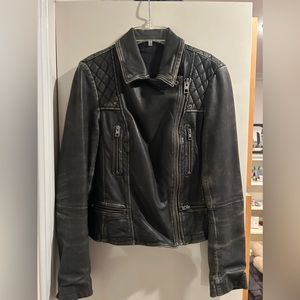 All Saints genuine leather jacket size 6